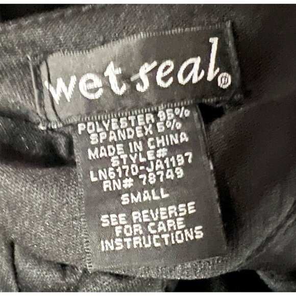 Wet Seal Little Black Dress with Studs Sz Small Womens Bodycon Fitted Minidress - Picture 4 of 9